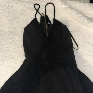 Black cocktail dress